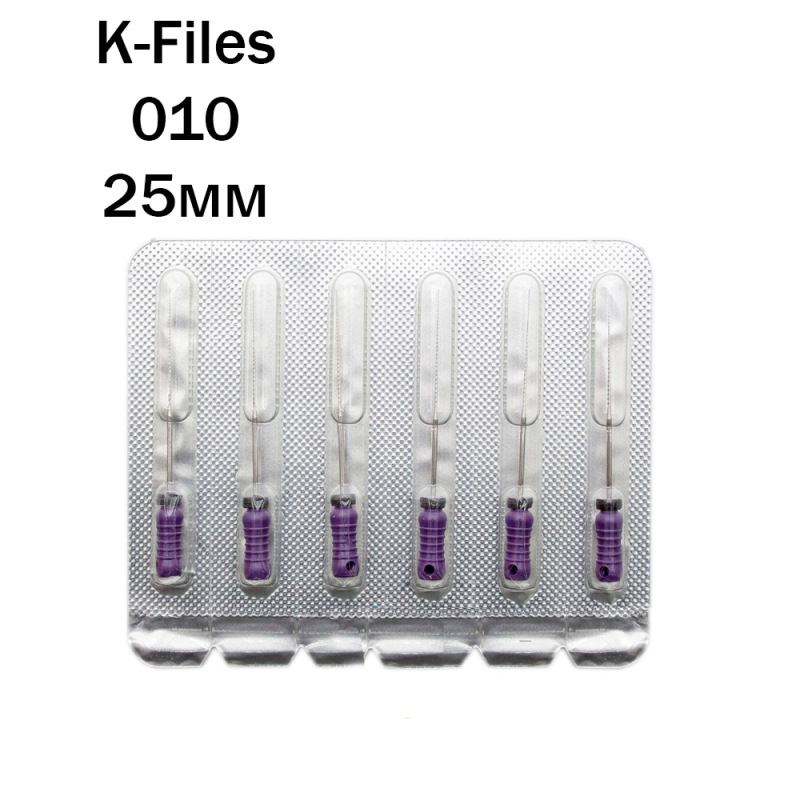 К-файлы / K-Files 010/25мм 6шт Pro-Endo P63025010 купить