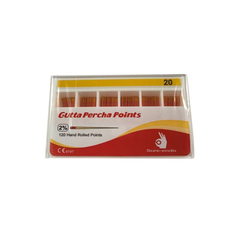 Штифты гуттаперчевые №20 120шт Sure Endo купить