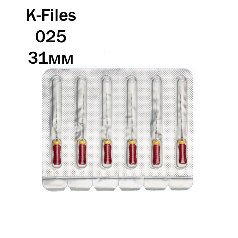 К-файлы / K-Files 025/31мм 6шт Pro-Endo P63031025 купить