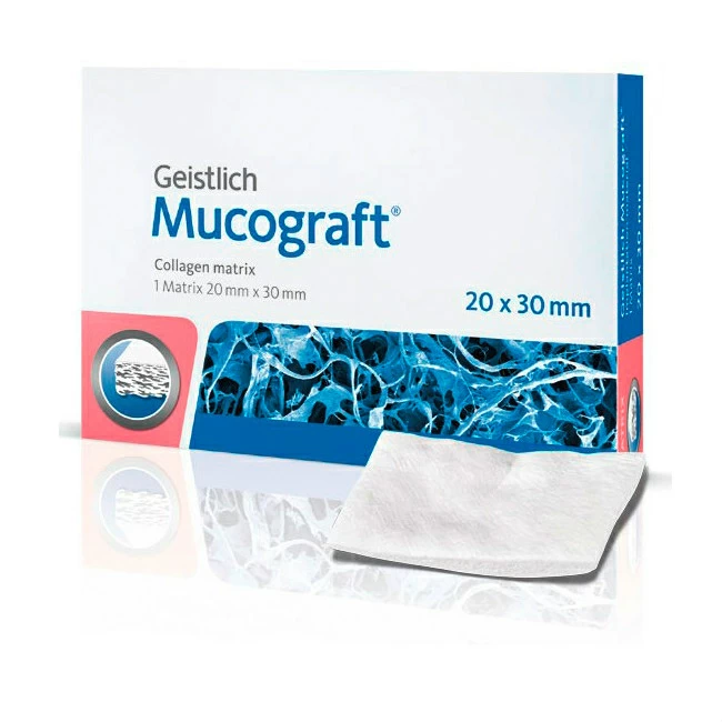 Мембрана коллагеновая защитная биорезорбируемая Mucograft - 20х30мм (30773.1) купить