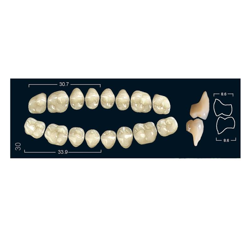 Зубы искуственные боковые нижние Ivoclar Set of 8 L UK30U A3 купить