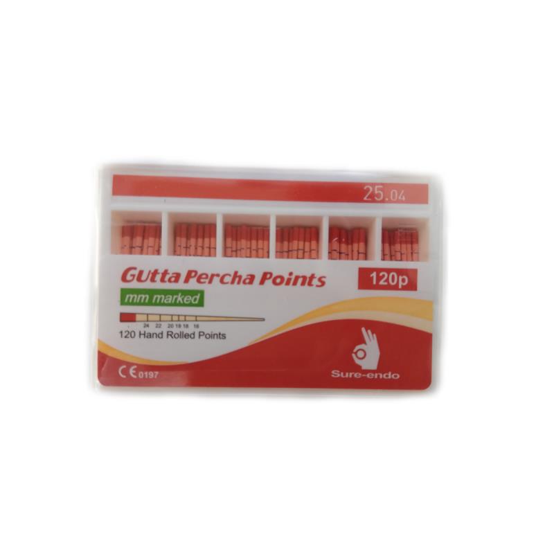 Штифты гуттаперчевые 04 №20 120шт Sure Endo купить