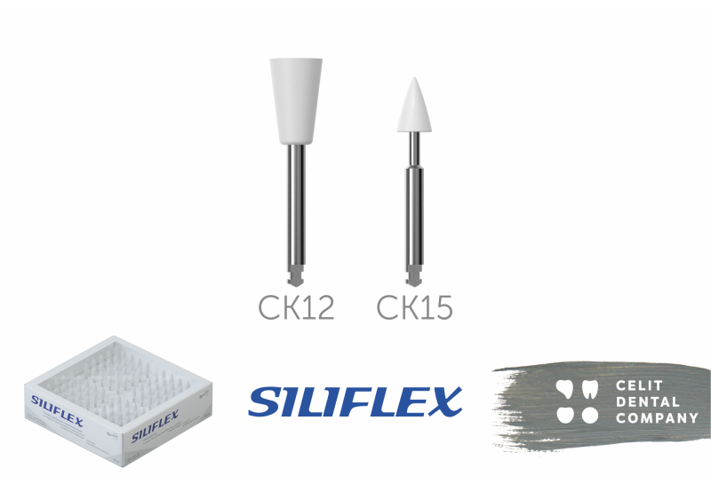 Головки эластичные стоматологические Siliflex комплектность 100 шт: СК12 чаша узкая 50шт+СК15 острие 50шт купить